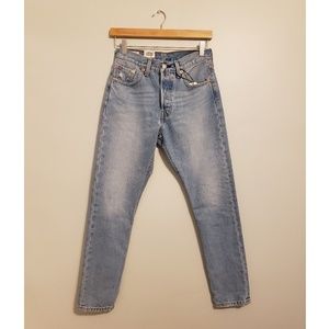NWT Levi's 501 Skinny Fit Light Wash Classic Jeans
